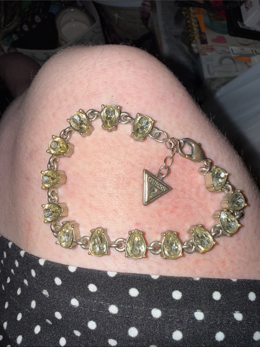 Guess Clear Stones Bracelet!!